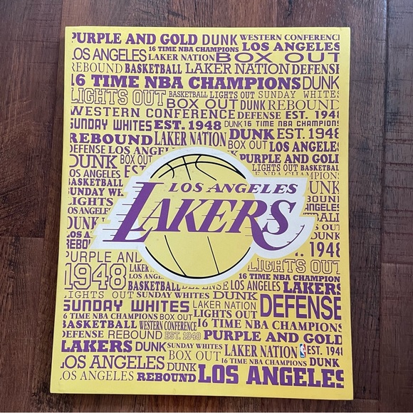 L.A. LAKERS print on canvas, authentic - Picture 2 of 11